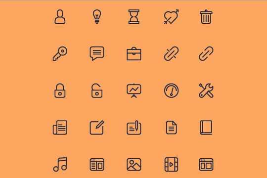 Collection Of Free High-Quality Line Icon Sets 34 Collection Of Free High-Quality Line Icon Sets 34