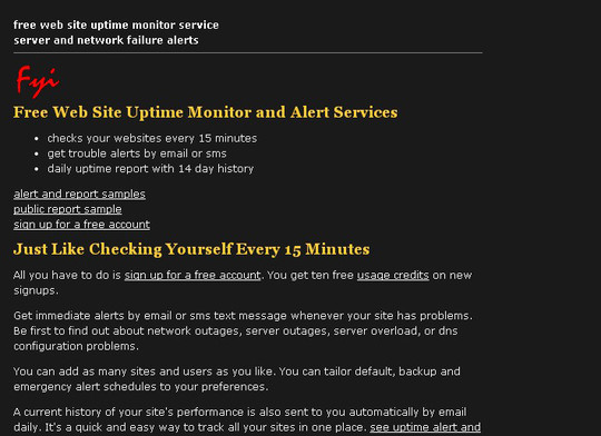 40 Free Web Services & Tools To Monitor Website Downtime 14