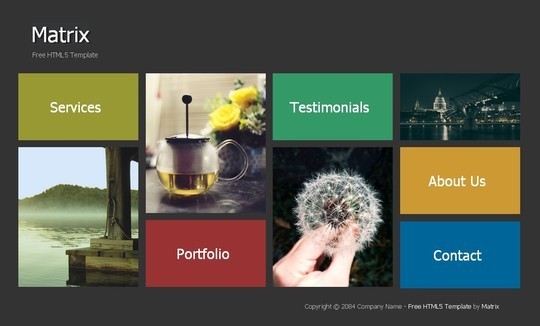 40 Fresh Yet Free HTML5 And CSS3 Templates