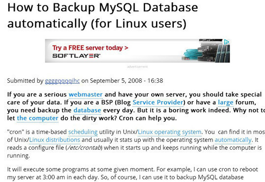 10 Tutorials To Take MySQL Database Backup 7