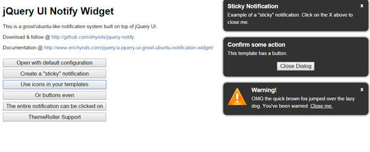 8 jQuery Notification Plugins For Good User Experience 7