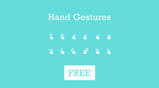 11 Free Mobile Gesture Icons Packs (PSD, AI, EPS) 6
