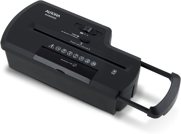 Aurora AU800SD Strip Cut Paper Shredder CD/Card Shredder - Image 2