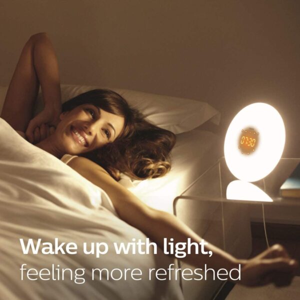 Philips Wake-Up Light Therapy Alarm Clock with Sunrise Simulation - Image 2