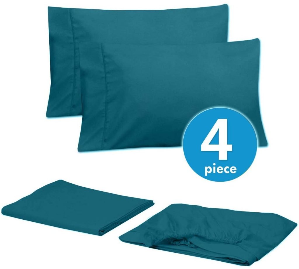 Sweet Home 6 Piece Bed Sheets Fine Microfiber Deep Pocket