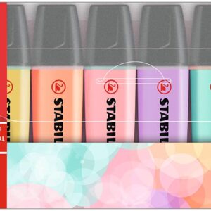 STABILO BOSS Original Highlighter, Pastels, 6-color Set