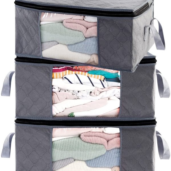 ABO Gear Clothes Storage Containers, 3pc Pack