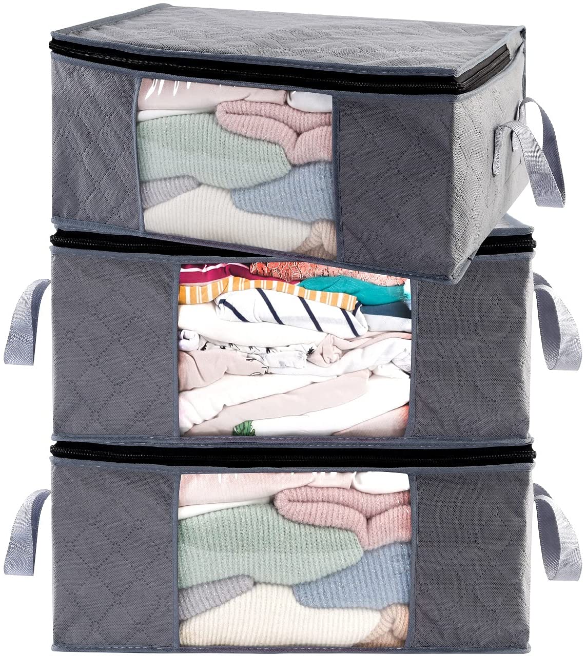 ABO Gear Clothes Storage Containers, 3pc Pack