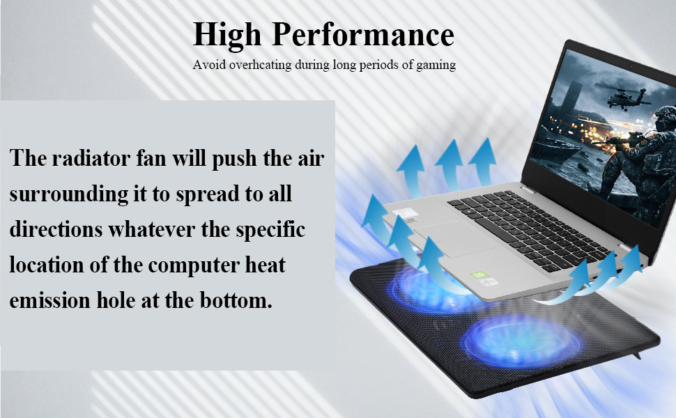 FLAGTOP Laptop Fan Cooling Pad