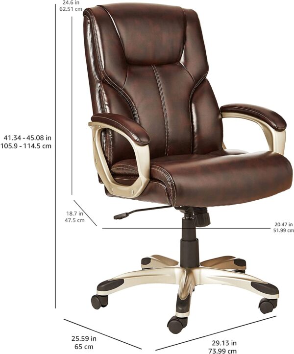 Executive Office Desk Chair with Armrests - Image 4