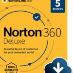 Norton 360 Deluxe Antivirus software for 5 Devices with Auto Renewal