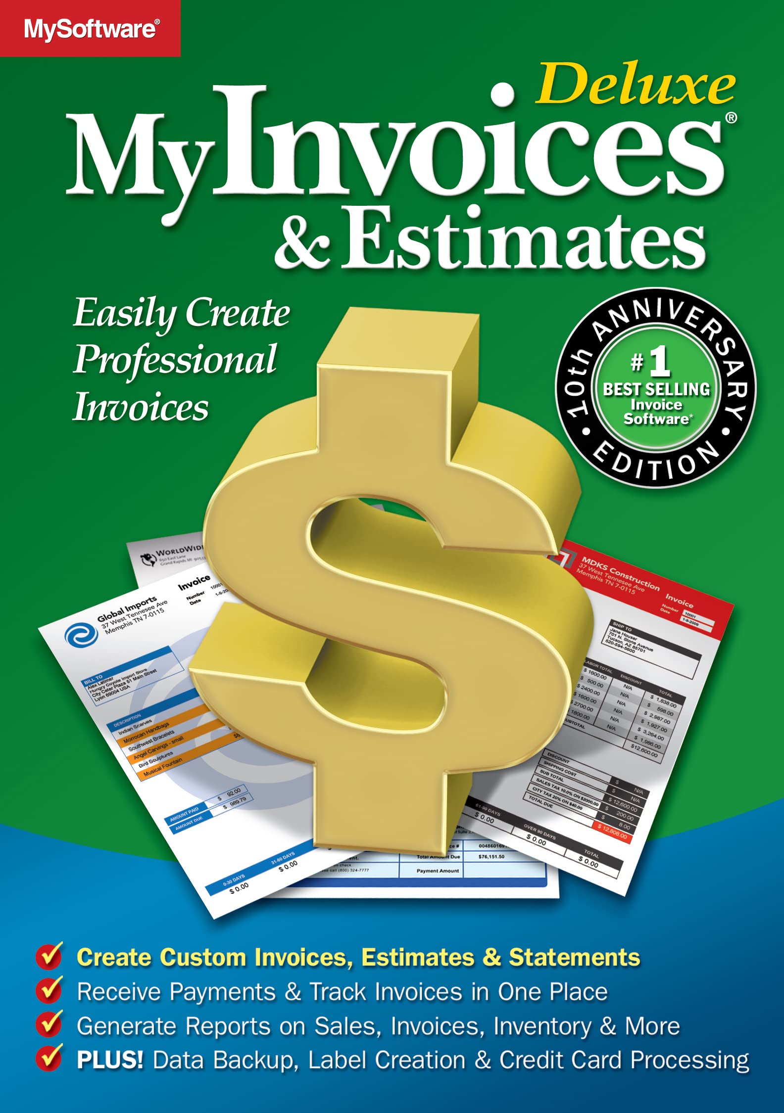 MyInvoices and Estimates Deluxe 10 Manage Billing and Cash Collection