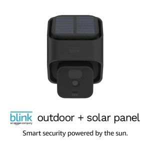 Blink Outdoor Wire-Free Smart Security Camera, 2-way audio, Solar-Powered