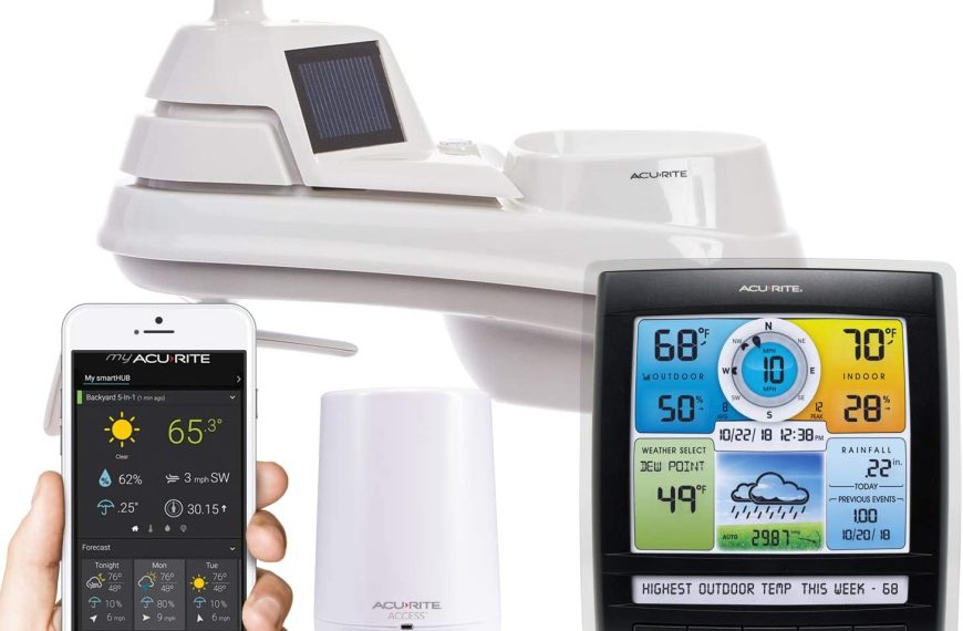 AcuRite Smart Weather Station with Remote Monitoring Compatible with Alexa