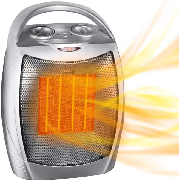 Portable Electric Space Heater with Thermostat Heat Up 200 Square Feet Room 1