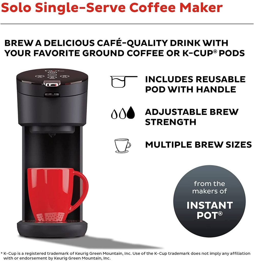 Single-Serve Coffee Maker with Reusable Coffee Pod