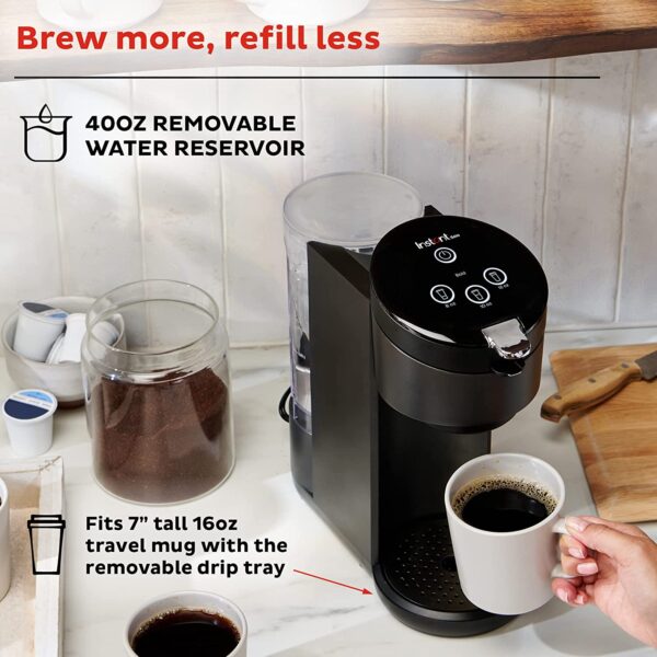 Single-Serve Coffee Maker with Reusable Coffee Pod - Image 4