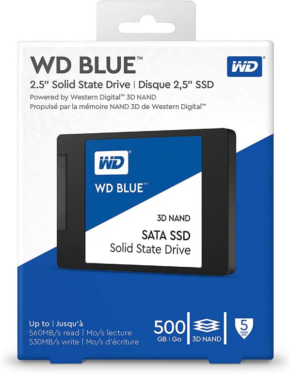Western Digital 500GB WD Blue 3D NAND SATA SSD 1