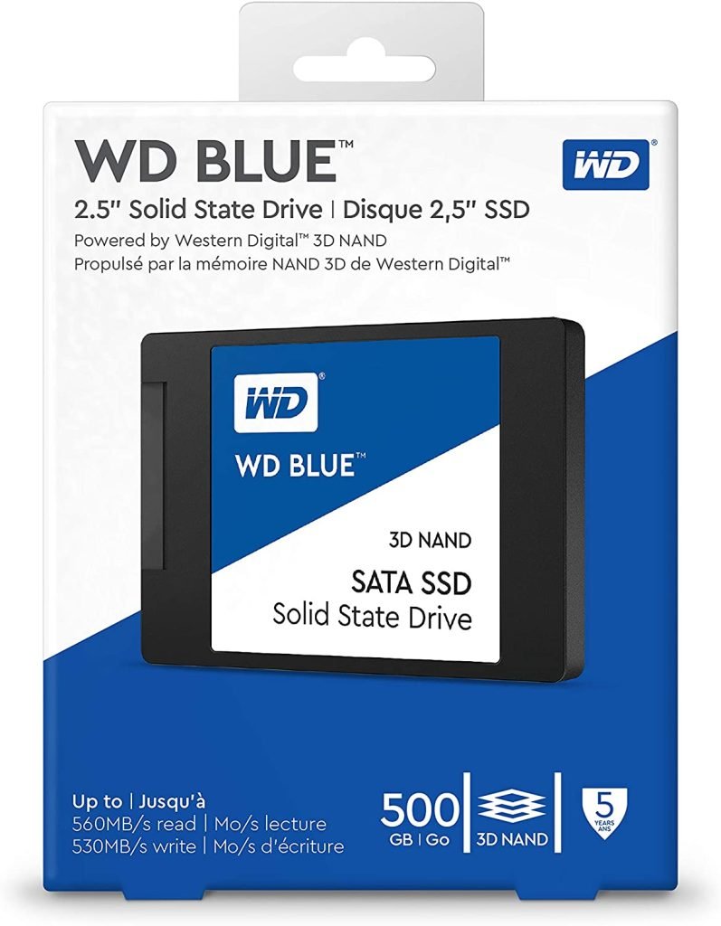 Western Digital 500GB WD Blue 3D NAND SATA SSD