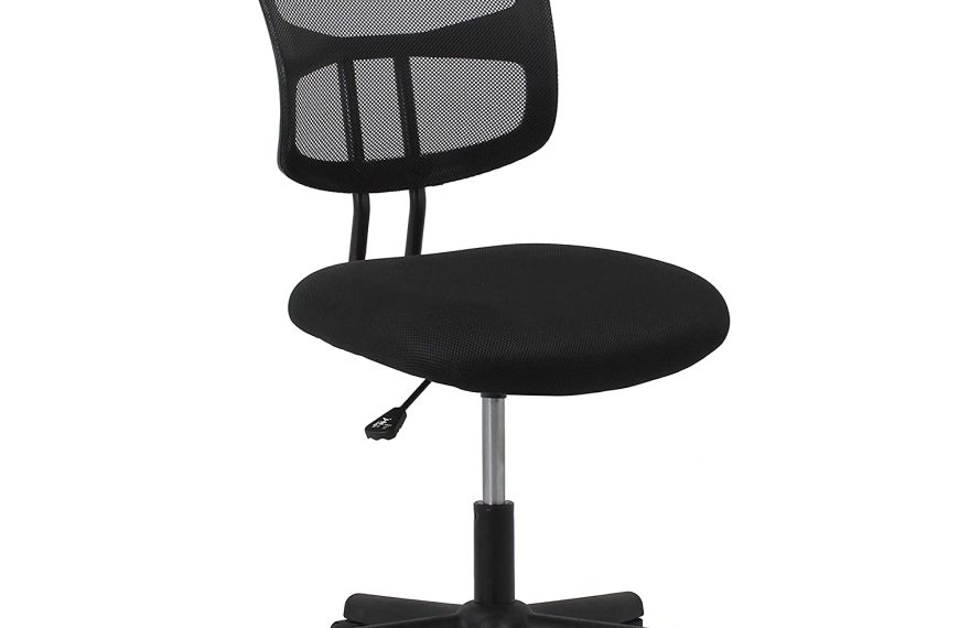 Armless Task Chair Swivel Mesh Back OFM ESS Collection