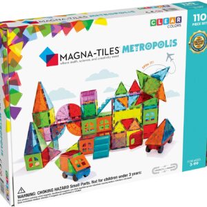 Magna Tiles Metropolis Set, Magnetic Building Tiles for Creative Open-Ended Play