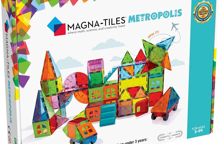Magna Tiles Metropolis Set, Magnetic Building Tiles for Creative Open-Ended Play