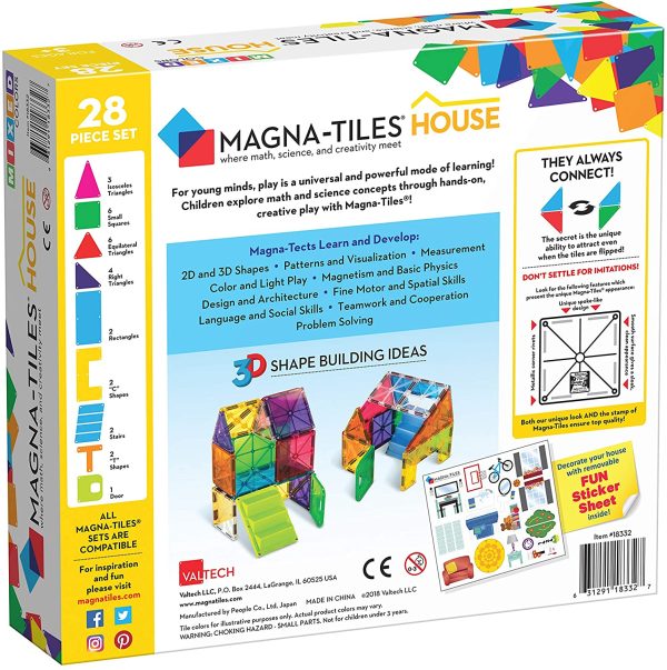 Magna-Tiles House Set Creative Open-Ended Play Ages 3 Years+ 2