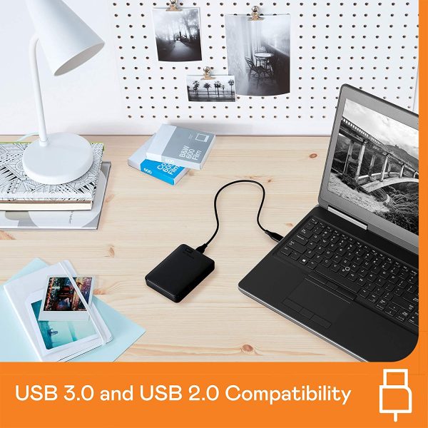 WD 4TB Portable External Hard Drive HDD, USB 3.0, For PC, Mac, PS4 & Xbox 3