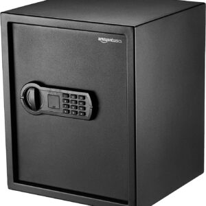 Steel Home Security Safe with Programmable Keypad - Secure Documents, Jewelry, Valuables