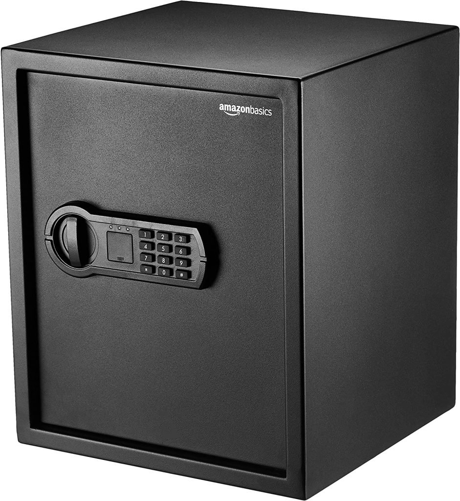Steel Home Security Safe with Programmable Keypad – Secure Documents, Jewelry, Valuables