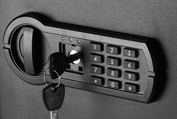 Steel Home Security Safe with Programmable Keypad - Secure Documents, Jewelry, Valuables - Image 4