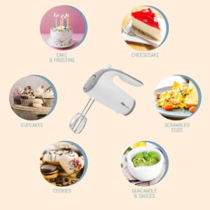 Elite Gourmet Kitchen Hand Mixer EHM-003X Ultra Power Electric 5-Speed