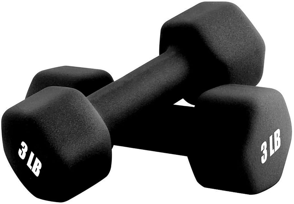 Portzon Neoprene Dumbbell Hand Weights Set of 2