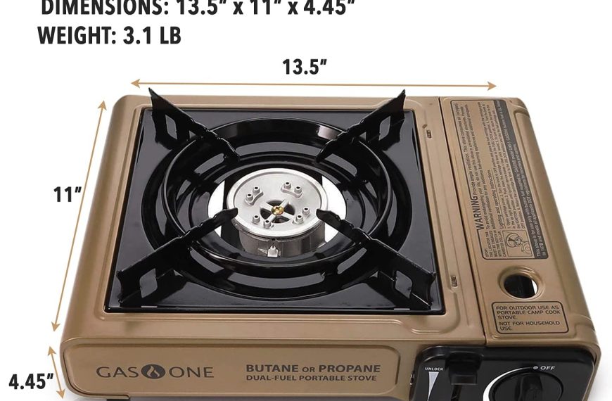 GasOne Propane or Butane Stove GS-3400P Gas Stove Burner with Carrying Case
