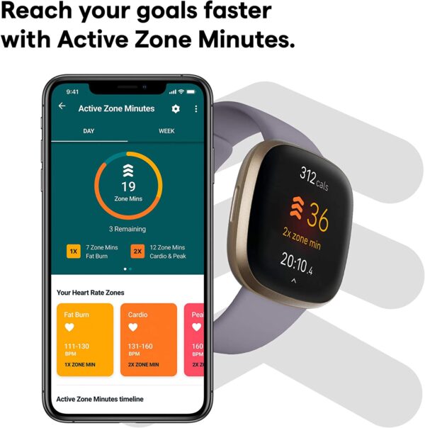 Fitbit Versa 3 Smartwatch with Health and Fitness Features 4