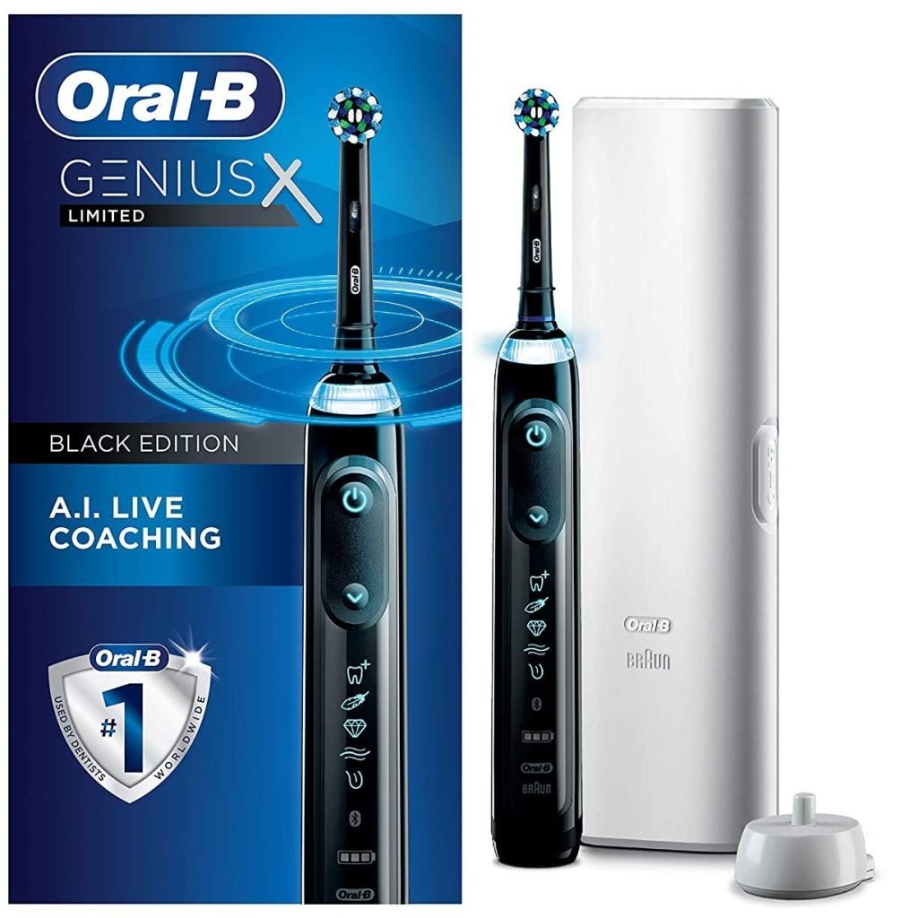 Oral-B Genius X Electric Toothbrush with AI & 1 Replacement Brush Head