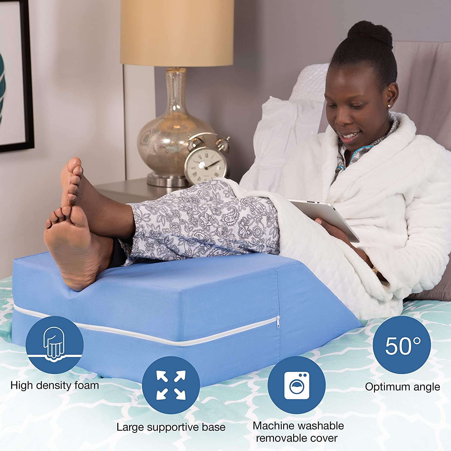 Ortho Bed Wedge Elevated Leg Pillow