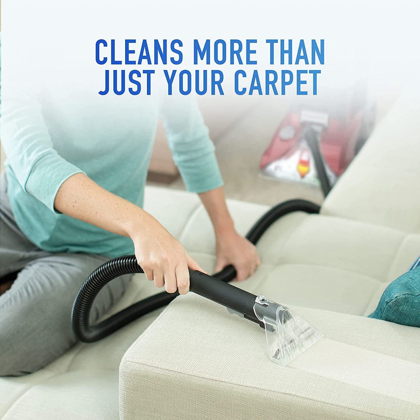 Hoover Power Scrub Deluxe Carpet Cleaner Machine with Storage Mat, FH50150B