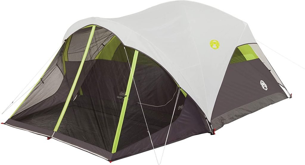 Coleman Dome Tent with Screen Room, 6-Person, 10′ x 9′
