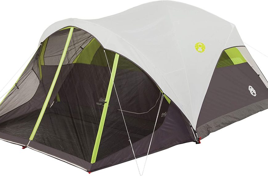 Coleman Dome Tent with Screen Room, 6-Person, 10′ x 9′