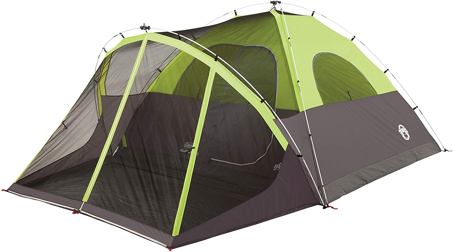 Coleman Dome Tent with Screen Room, 6-Person, 10' x 9' 5