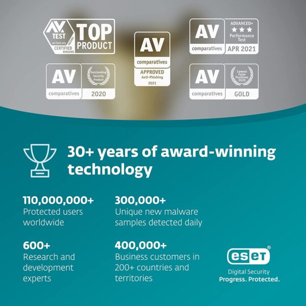 ESET NOD32 Antivirus Software 2022 Edition, 1 Device, 1 Year, Powerful Security - Image 4