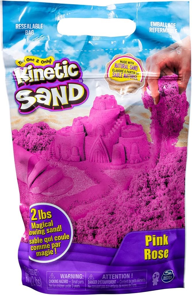 Kinetic Sand The Original Moldable Sensory Play Sand Activity Gift for Kids, Pink, 2 Pounds