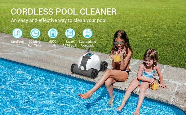 AIPER Seagull 1000 Cordless Robotic Pool Cleaner, Pool Vacuum with Powerful Motors 5