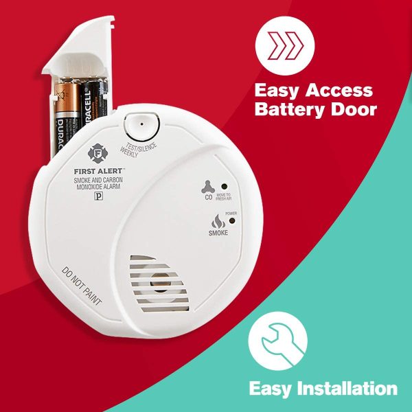 First Alert Powered Alarm SCO5CN Combination Smoke and Carbon Monoxide Detector 5