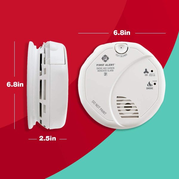 First Alert Powered Alarm SCO5CN Combination Smoke and Carbon Monoxide Detector 6