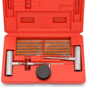TL Tooluxe 50002L Universal Tire Repair Kit Heavy Duty Quick & Easy Repair Punctures and Plug Flats