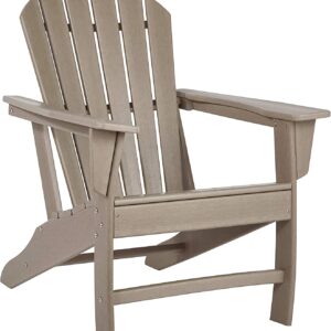 Ashley Sundown Treasure Adirondack Chair, Light Brown, 34"D x 31"W x 38"H
