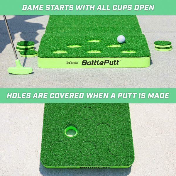 GoSports Battleputt Golf Putting Game, 2-on-2 Pong Style Play Perfect for 2-4 players 3
