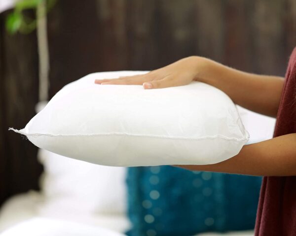 Foamily Throw Pillows Insert Set of 2 - 16 x 16 Perfect Bed and Couch Pillows - Image 3